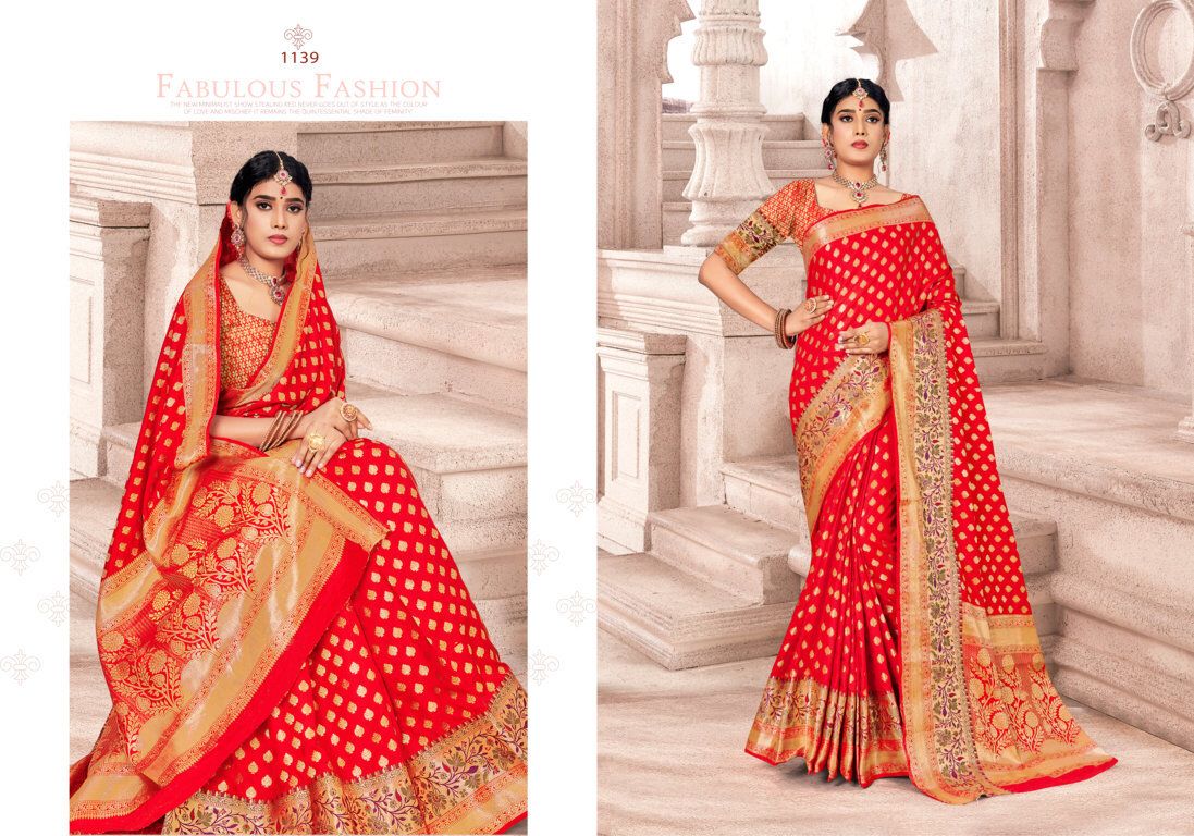 sangam print mandakini silk silk gorgeous look saree catalog