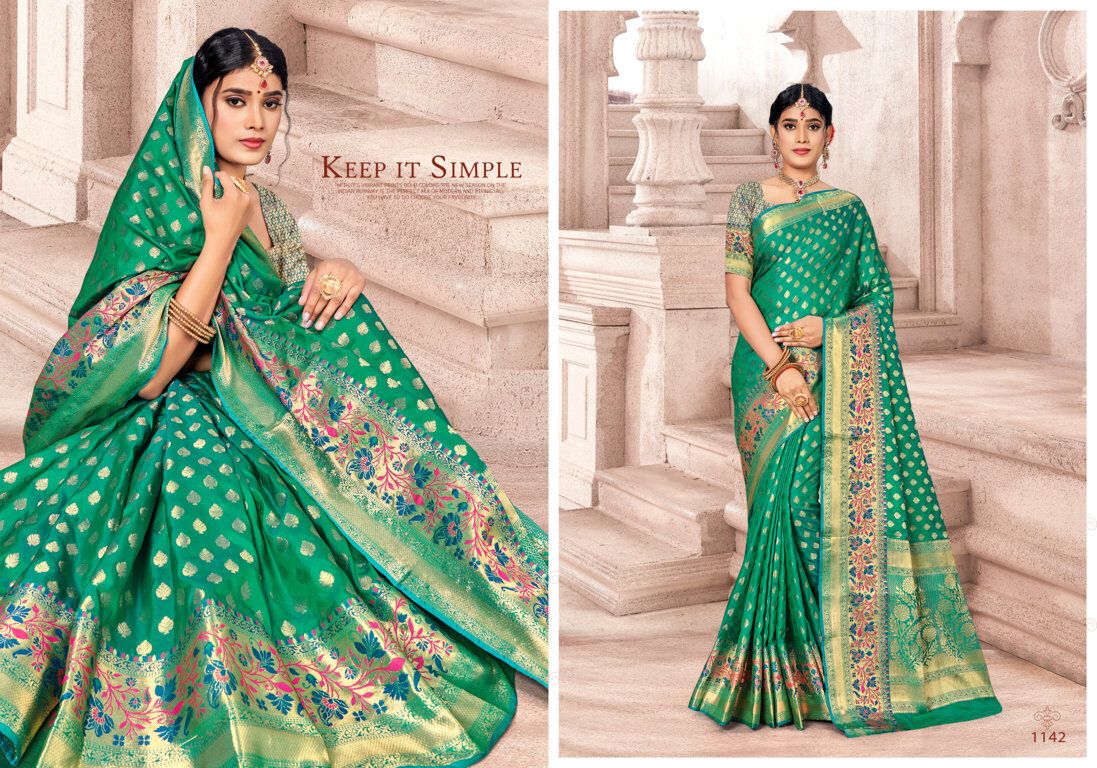 sangam print mandakini silk silk gorgeous look saree catalog