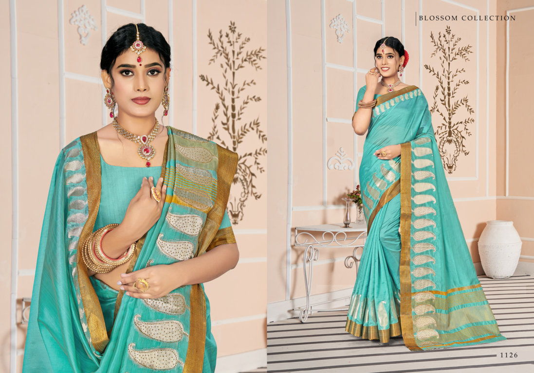 sangam print meera cotton festive look saree catalog