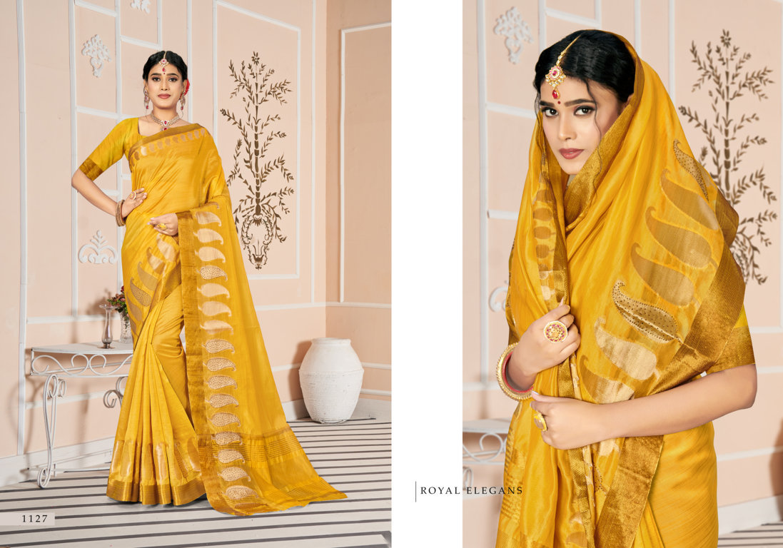 sangam print meera cotton festive look saree catalog