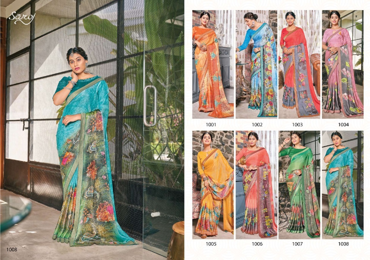 saroj saree delight vol 4 brasso attractive look saree catalog