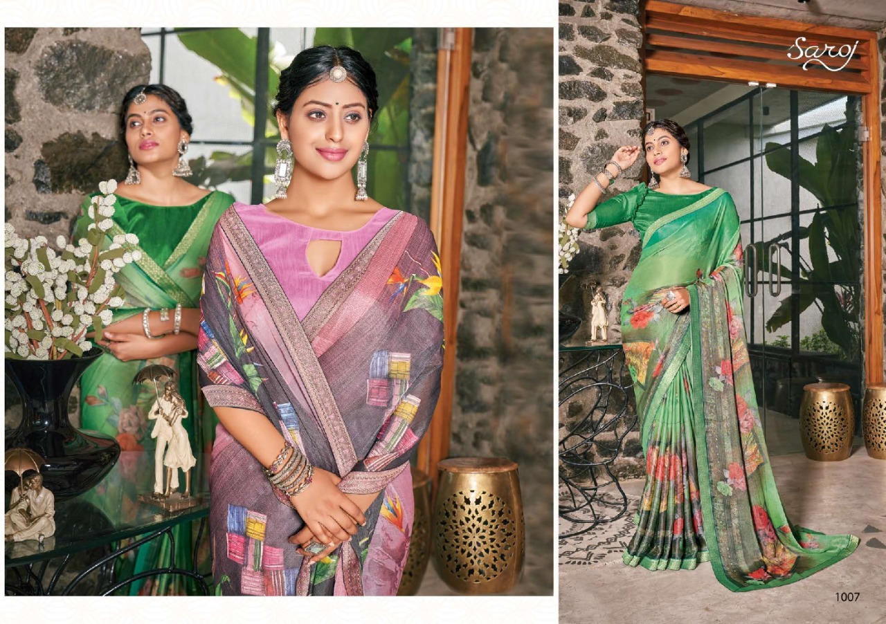 saroj saree delight vol 4 brasso attractive look saree catalog