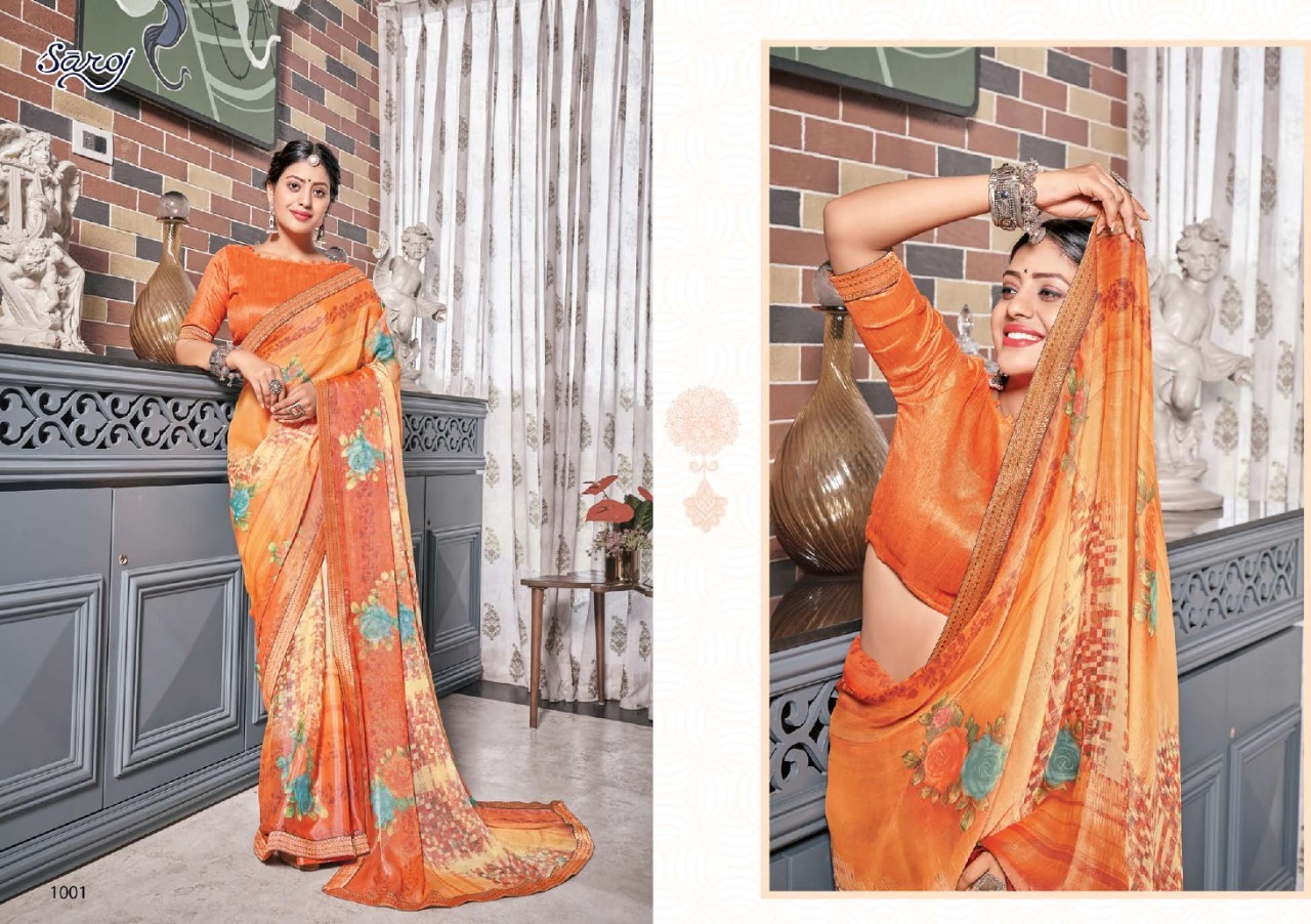 saroj saree delight vol 4 brasso attractive look saree catalog