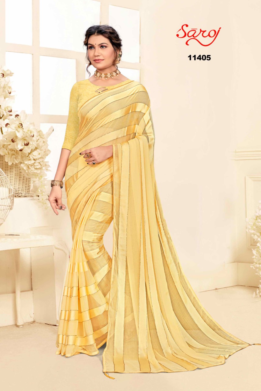 saroj saree Jackpot Vol 2 Georgette regal look saree catalog