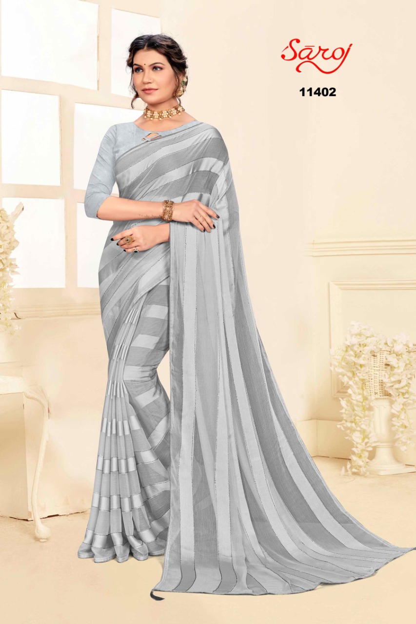 saroj saree Jackpot Vol 2 Georgette regal look saree catalog