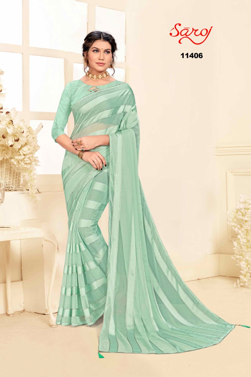 saroj saree Jackpot Vol 2 Georgette regal look saree catalog