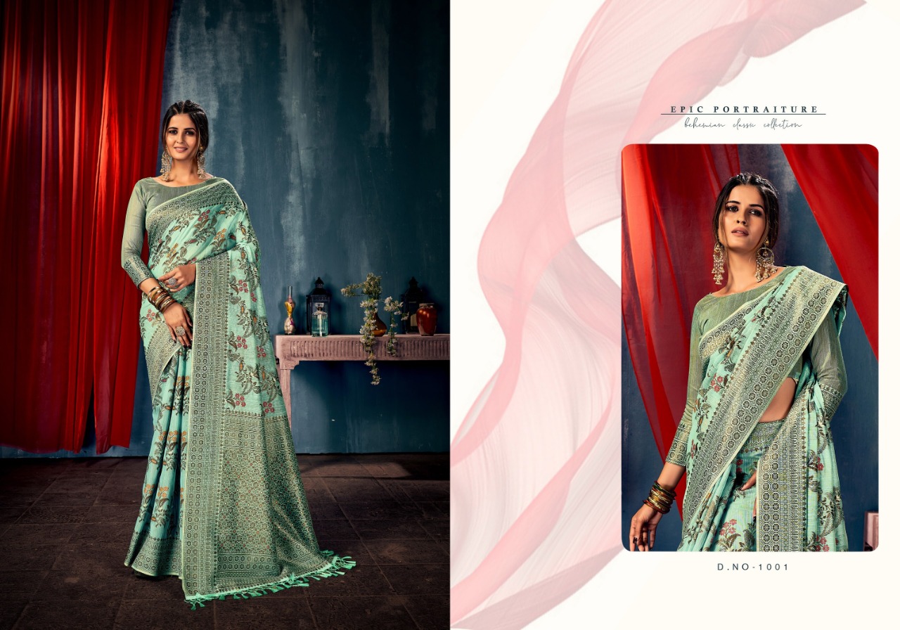 saroj saree Maniratna Vol 1 linen regal look saree catalog