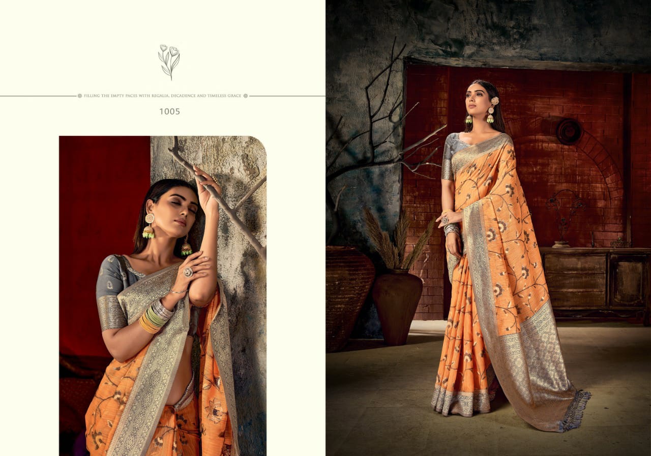 saroj saree maniratna vol 2 linen decent look saree catalog