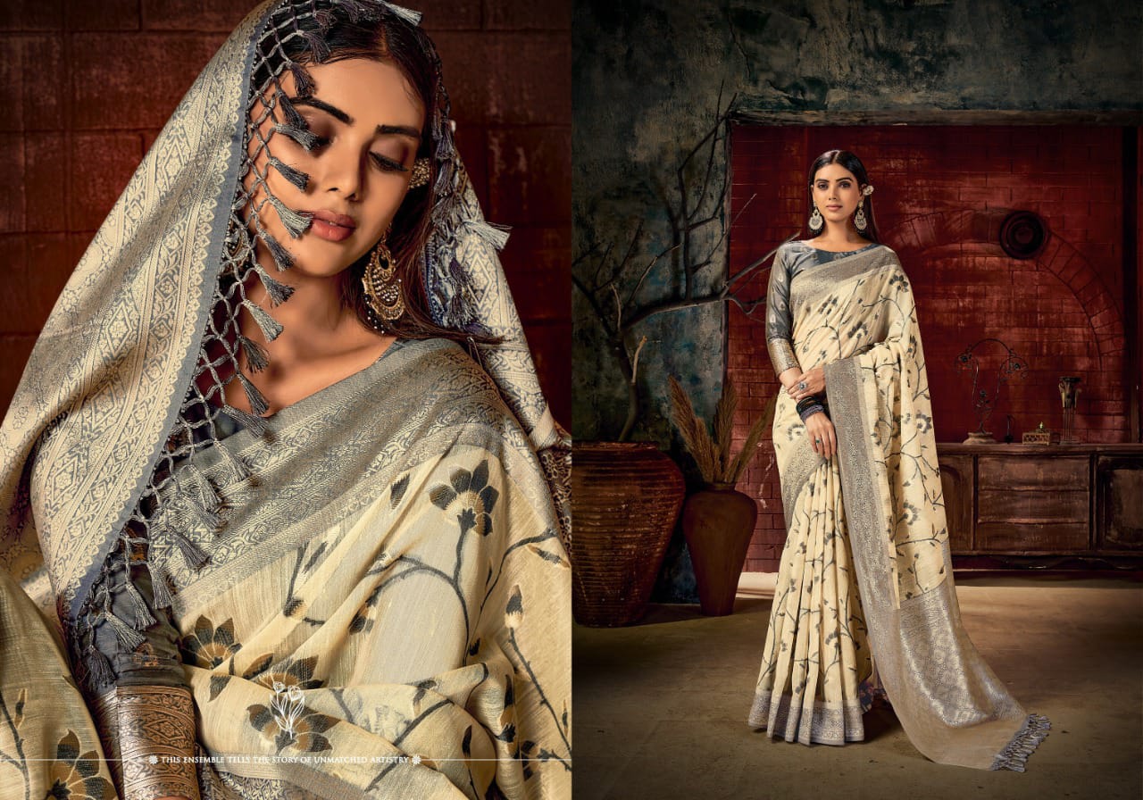 saroj saree maniratna vol 2 linen decent look saree catalog