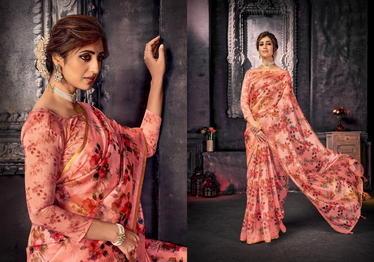 saroj saree Philauri organza regal look saree catalog