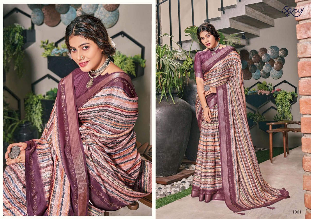 saroj saree prada silk attractive saree catalog