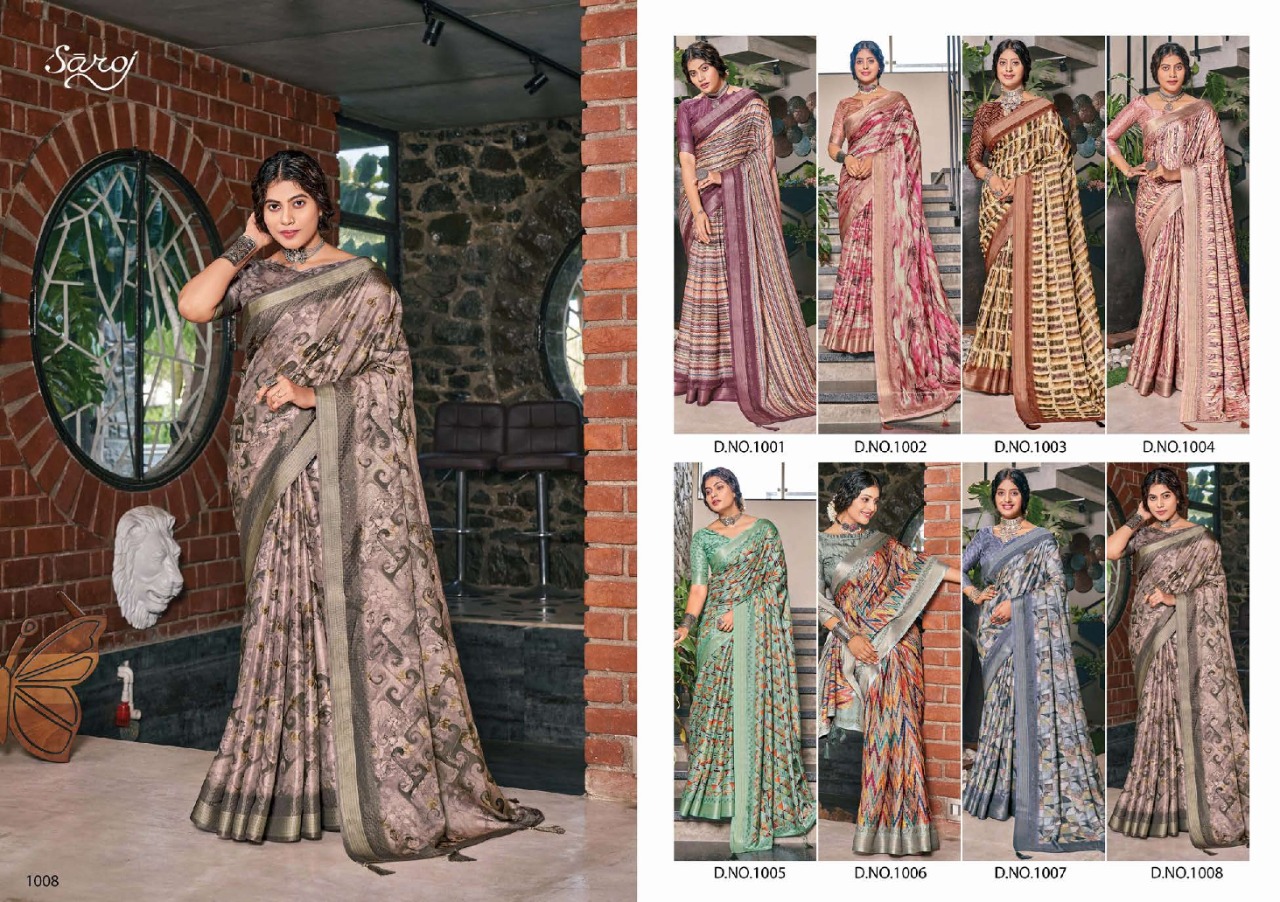 saroj saree prada silk attractive saree catalog