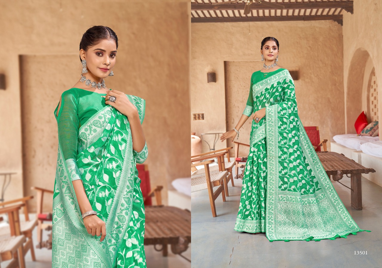 saroj saree sananda vol 1 cotton attractive look saree catalog