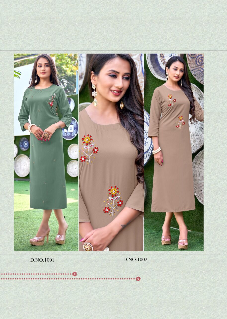 selesta kashis royal crape elegant look kurti catalog