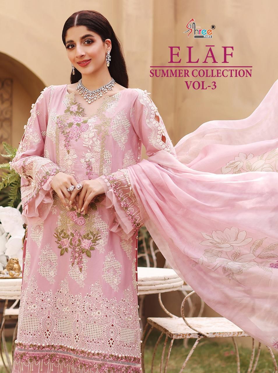 shree fab elaaf summer collection vol 3 cotton authentic fabric salwar suit catalog