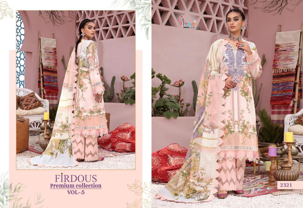 shree fab firdous premium collection vol 05 cotton innovative print salwar suit with chiffon dupatta catalog