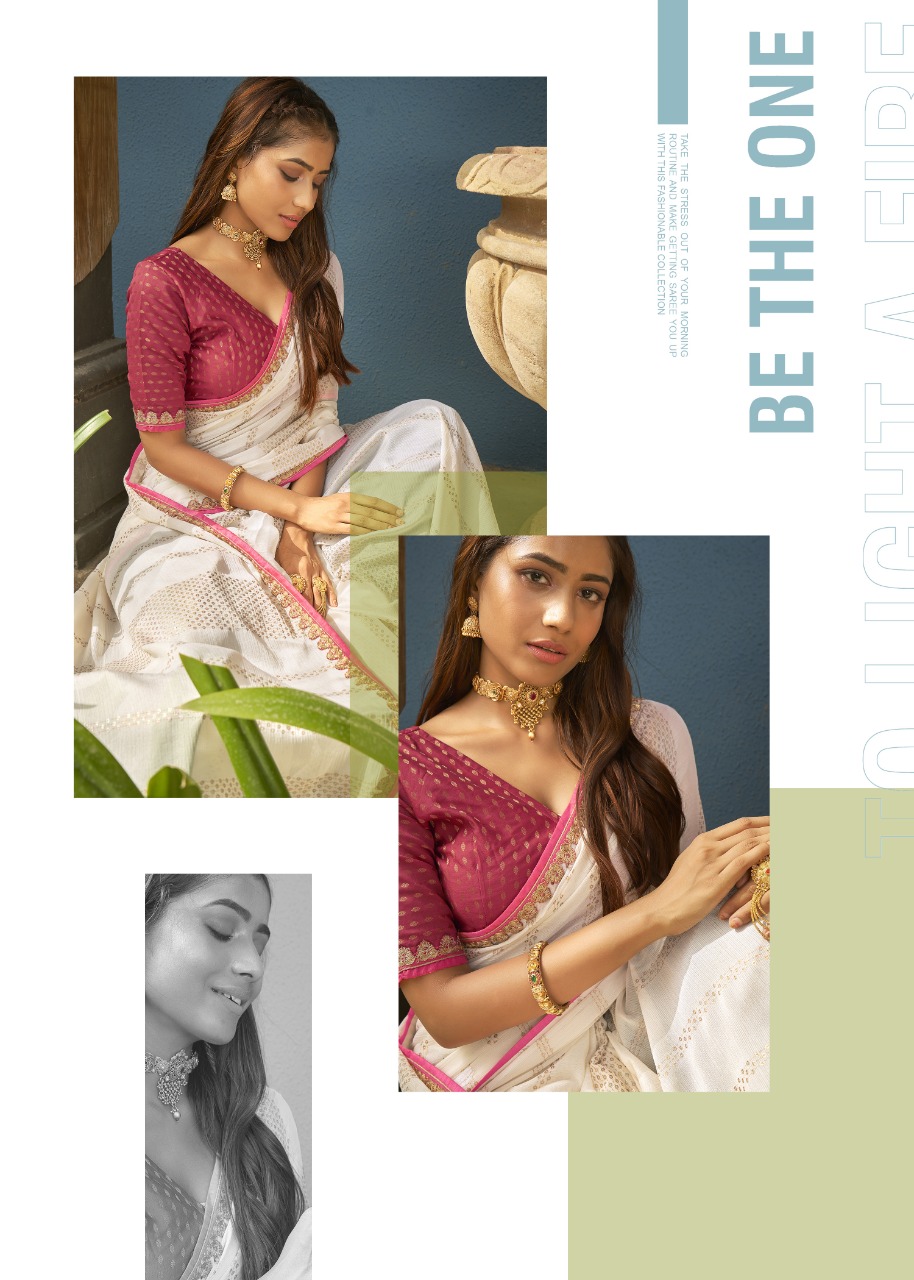 vallabhi print alexender georgette decent look saree catalog