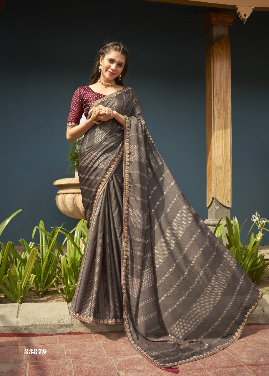 vallabhi print alexender georgette decent look saree catalog