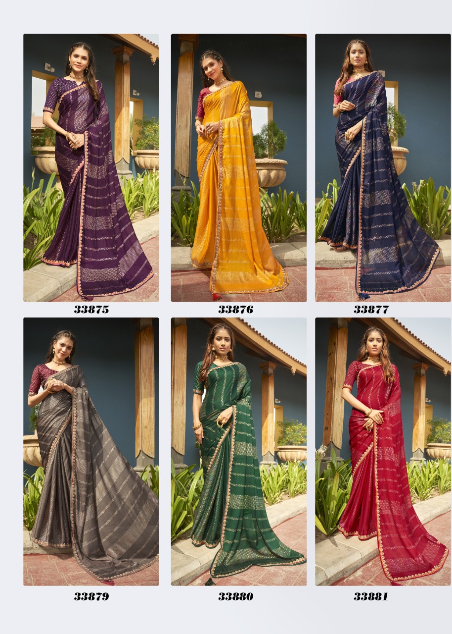 vallabhi print alexender georgette decent look saree catalog