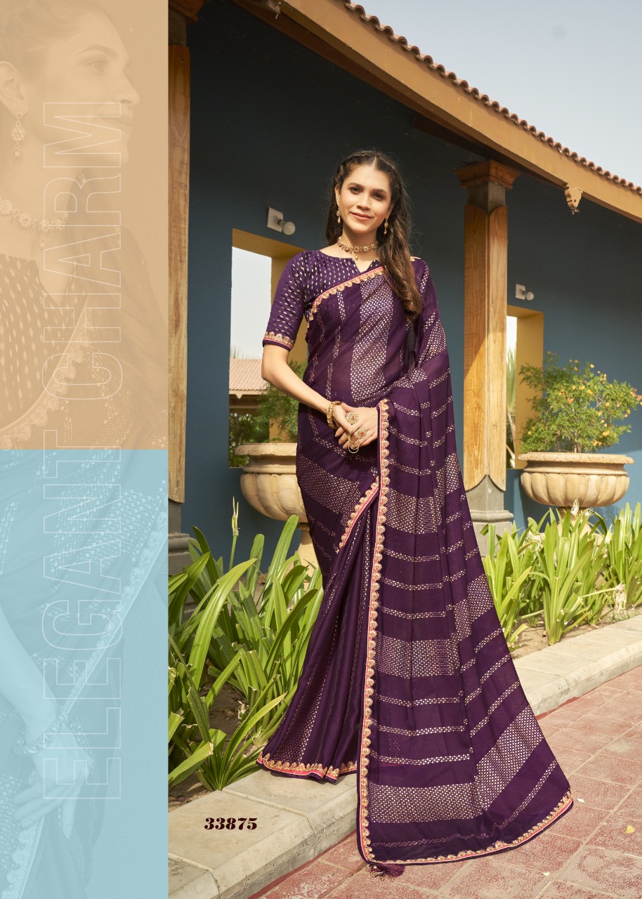 vallabhi print alexender georgette decent look saree catalog