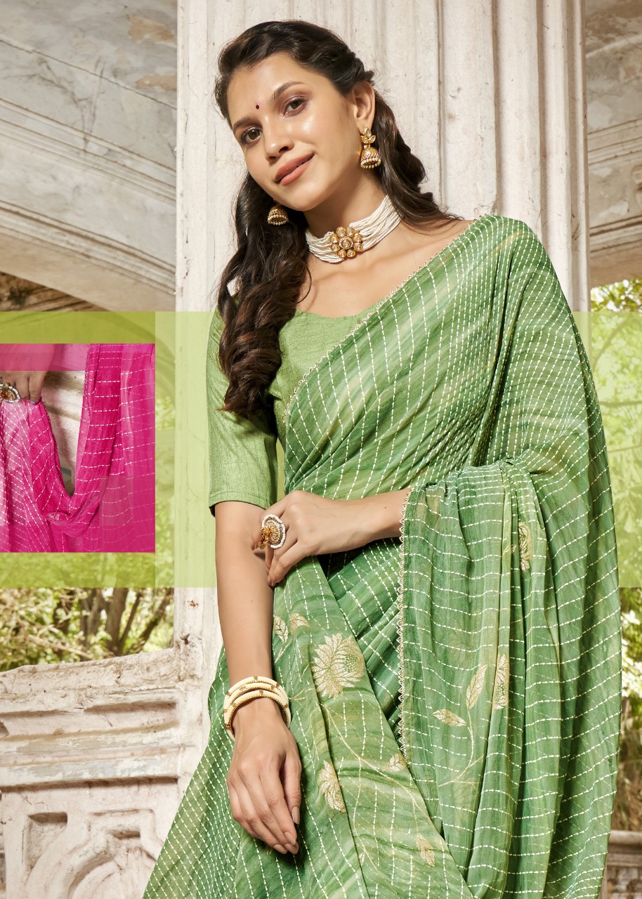 vallabhi print kayali georgette attarctive saree catalog