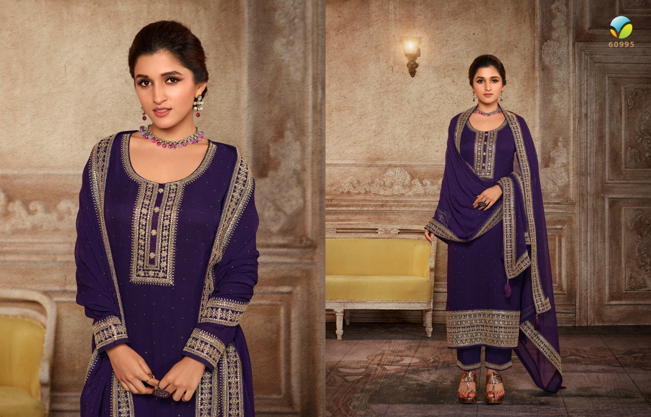 vinay fashion kaseesh andaaz 2 georgette decent embroidary look salwar suit catalog