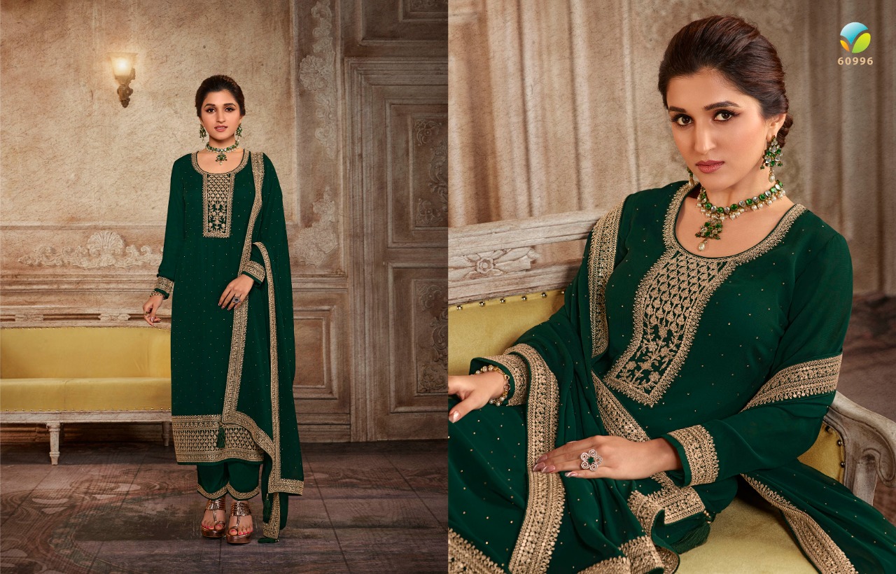 vinay fashion kaseesh andaaz 2 georgette decent embroidary look salwar suit catalog