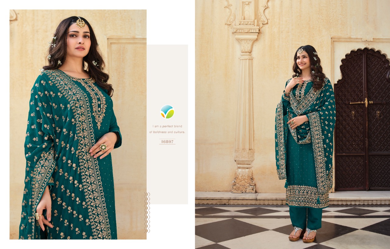 vinay fashion kaseesh nilofar hitlist dola gorgeous look salwar suit catalog