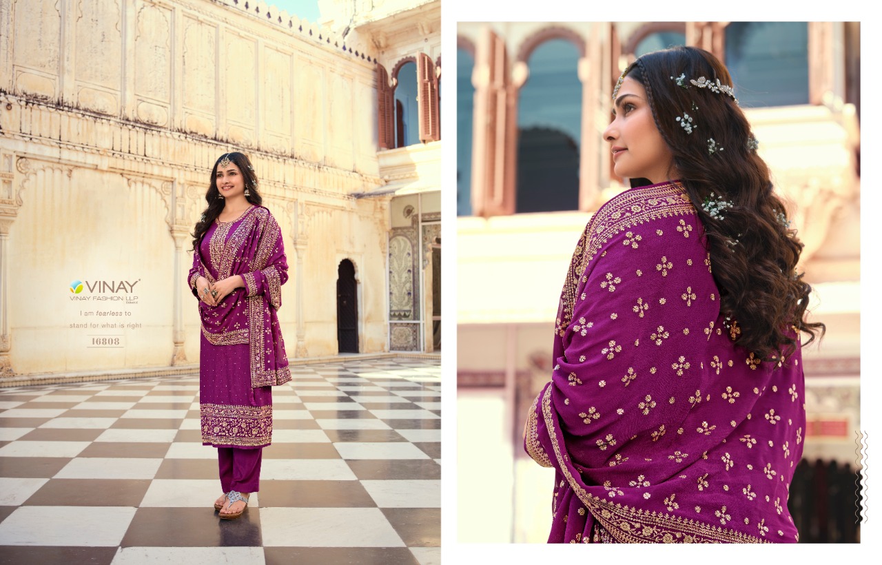 vinay fashion kaseesh nilofar hitlist dola gorgeous look salwar suit catalog