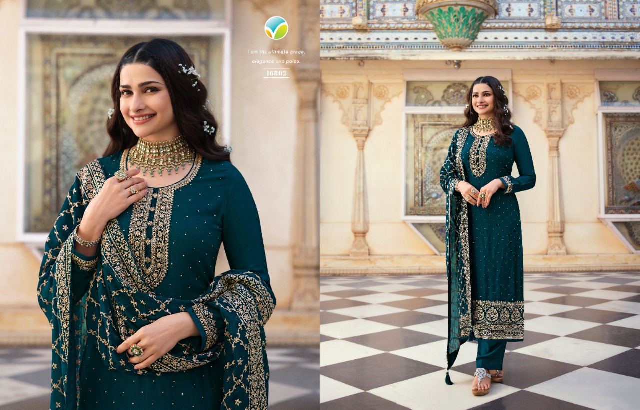 vinay fashion kaseesh nilofar hitlist dola gorgeous look salwar suit catalog