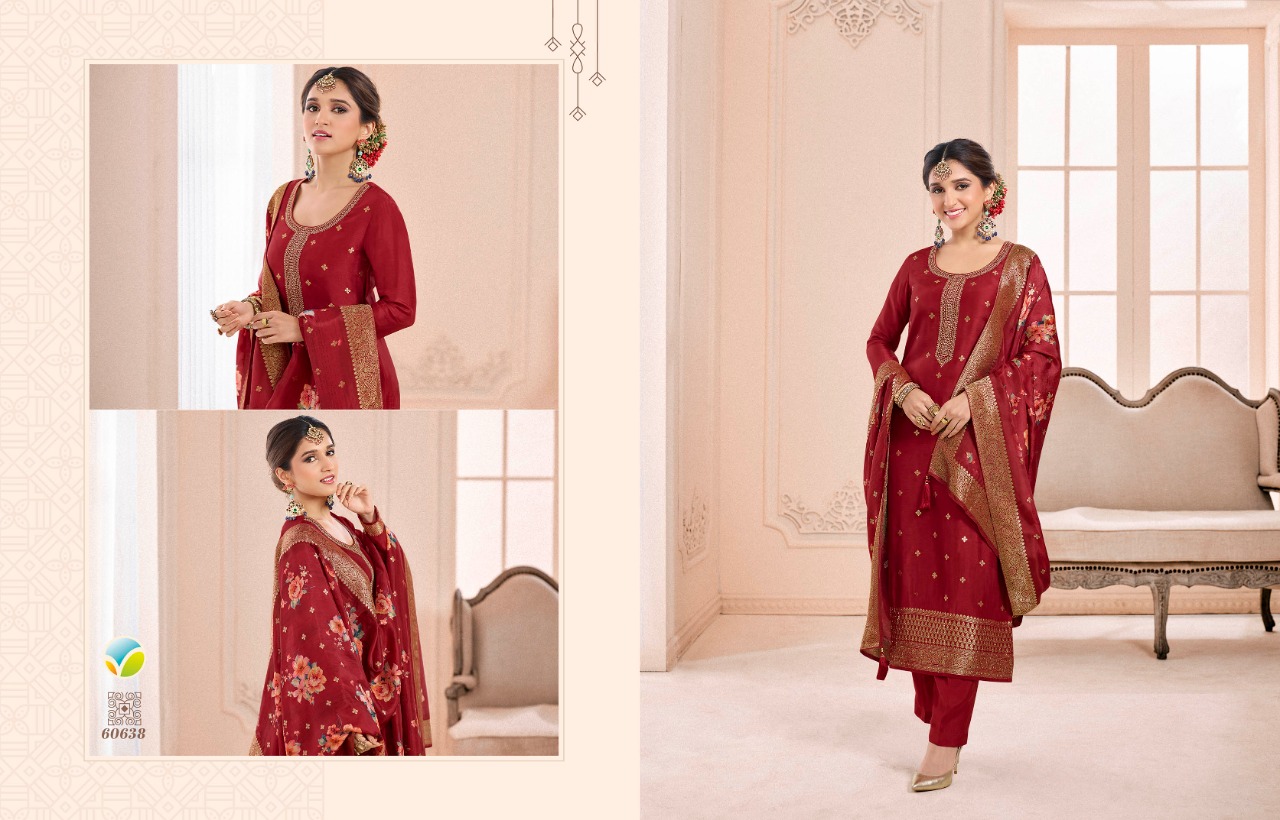 vinay fashion kaseesh Zareena 3 dola regal look salwar suit catalog