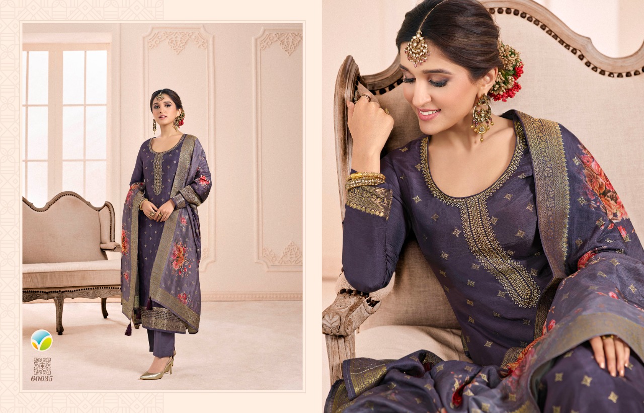 vinay fashion kaseesh Zareena 3 dola regal look salwar suit catalog