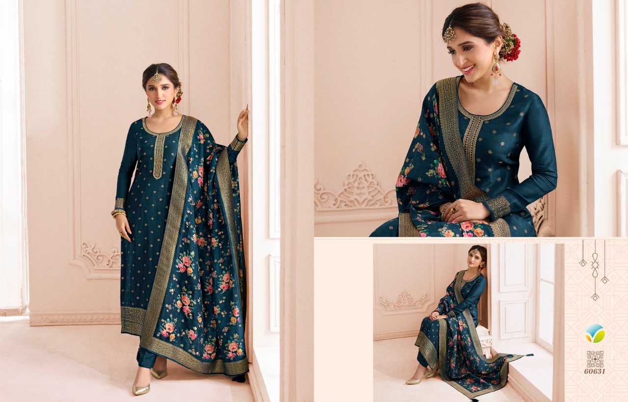 vinay fashion kaseesh Zareena 3 dola regal look salwar suit catalog