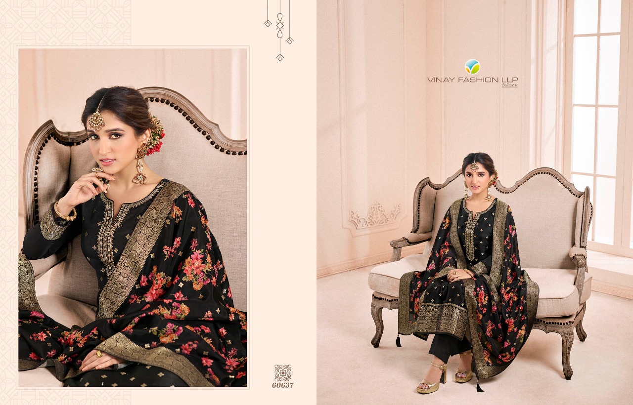 vinay fashion kaseesh Zareena 3 dola regal look salwar suit catalog