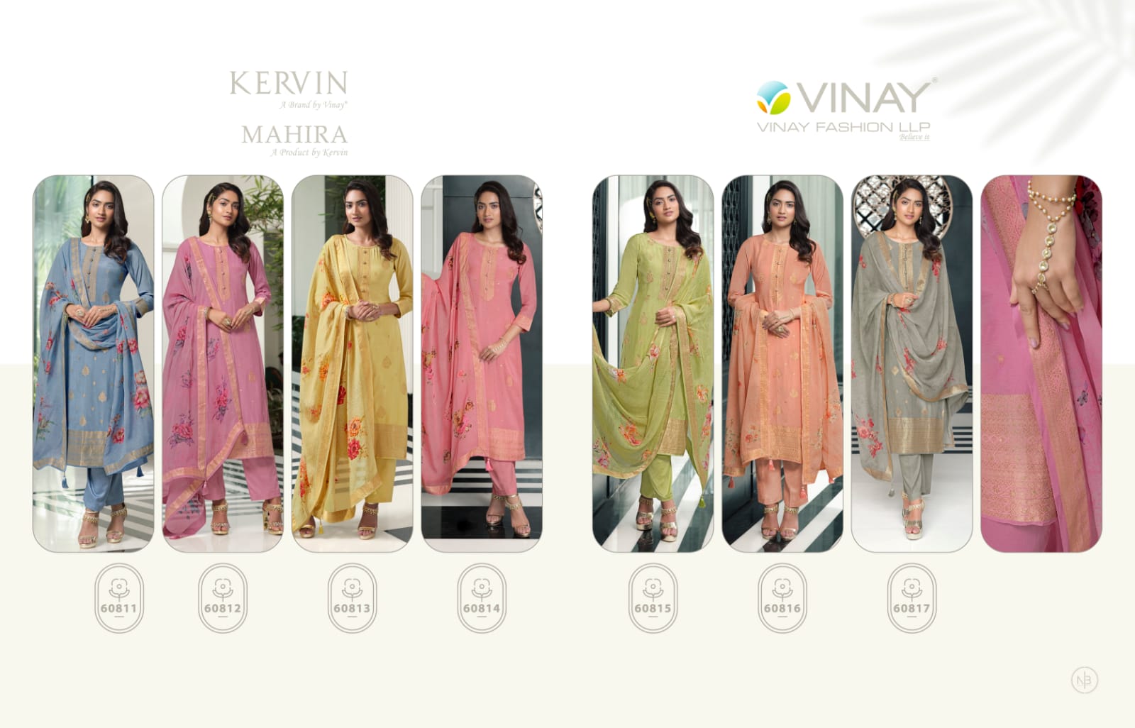 vinay fashion kervin mahira muslin exclusive print salwar suit catalog