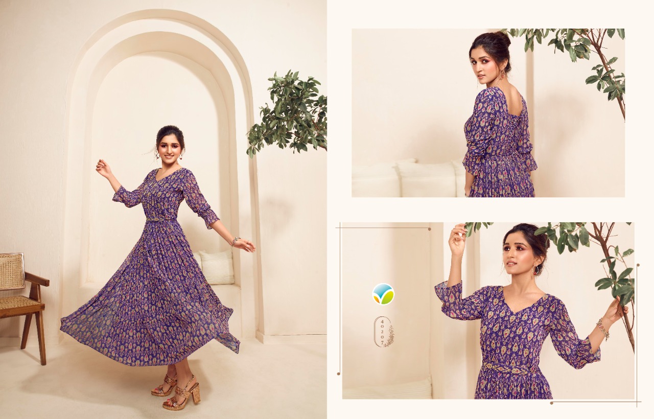 vinay fashion tumbaa dynamic 2 georgette exclusive print kurti catalog