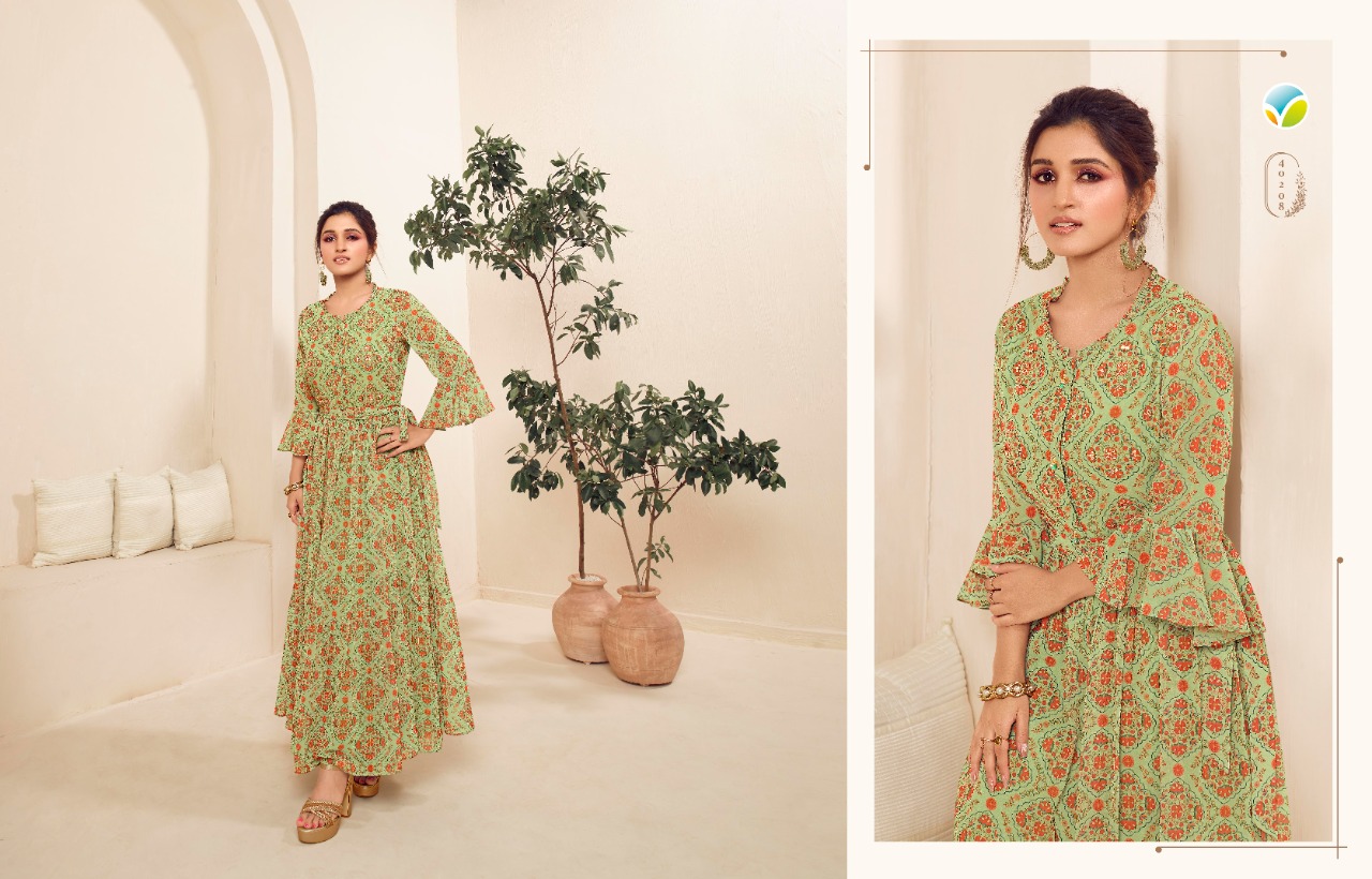 vinay fashion tumbaa dynamic 2 georgette exclusive print kurti catalog