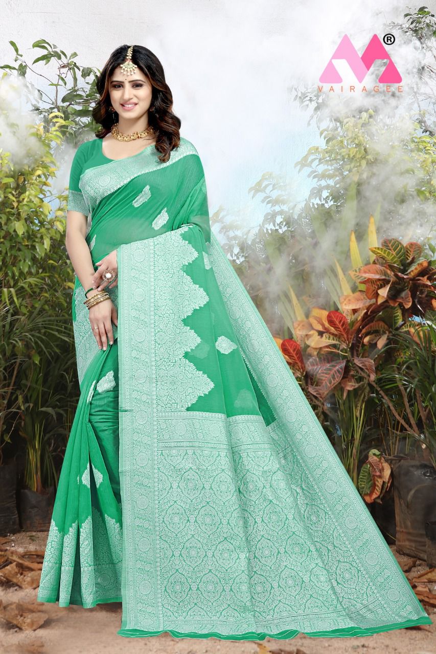 vivera international Princess 5  Chanderi cotton catchy look saree catalog