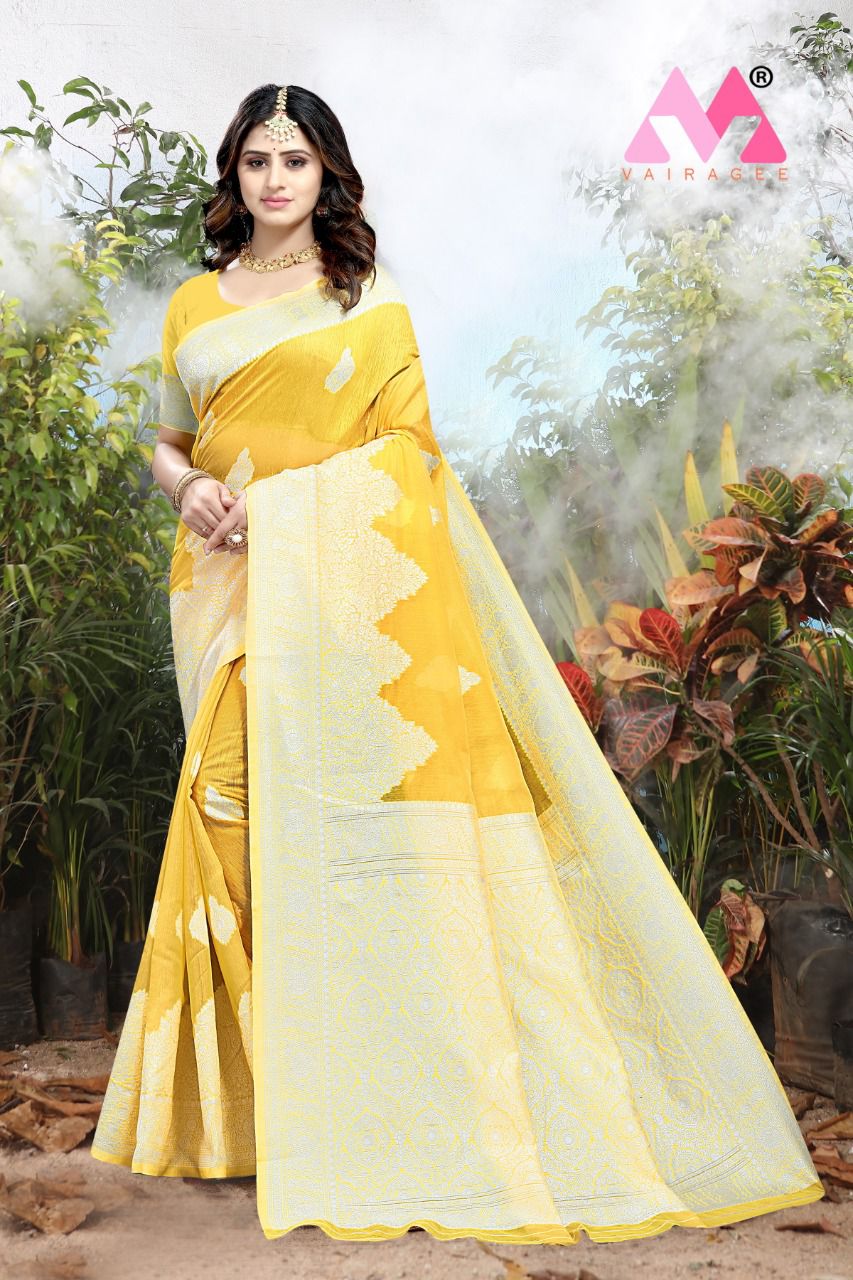 vivera international Princess 5  Chanderi cotton catchy look saree catalog