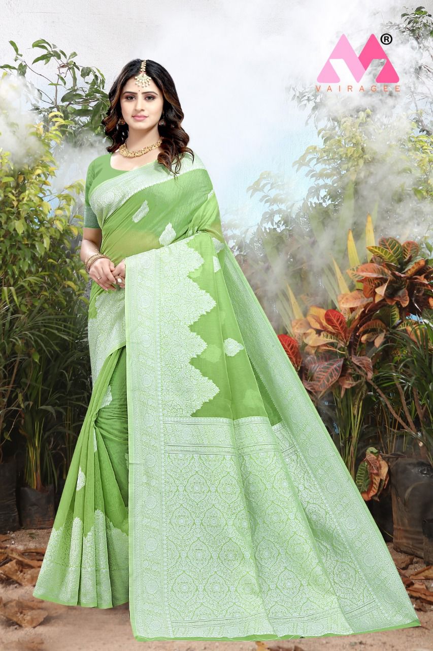 vivera international Princess 5  Chanderi cotton catchy look saree catalog