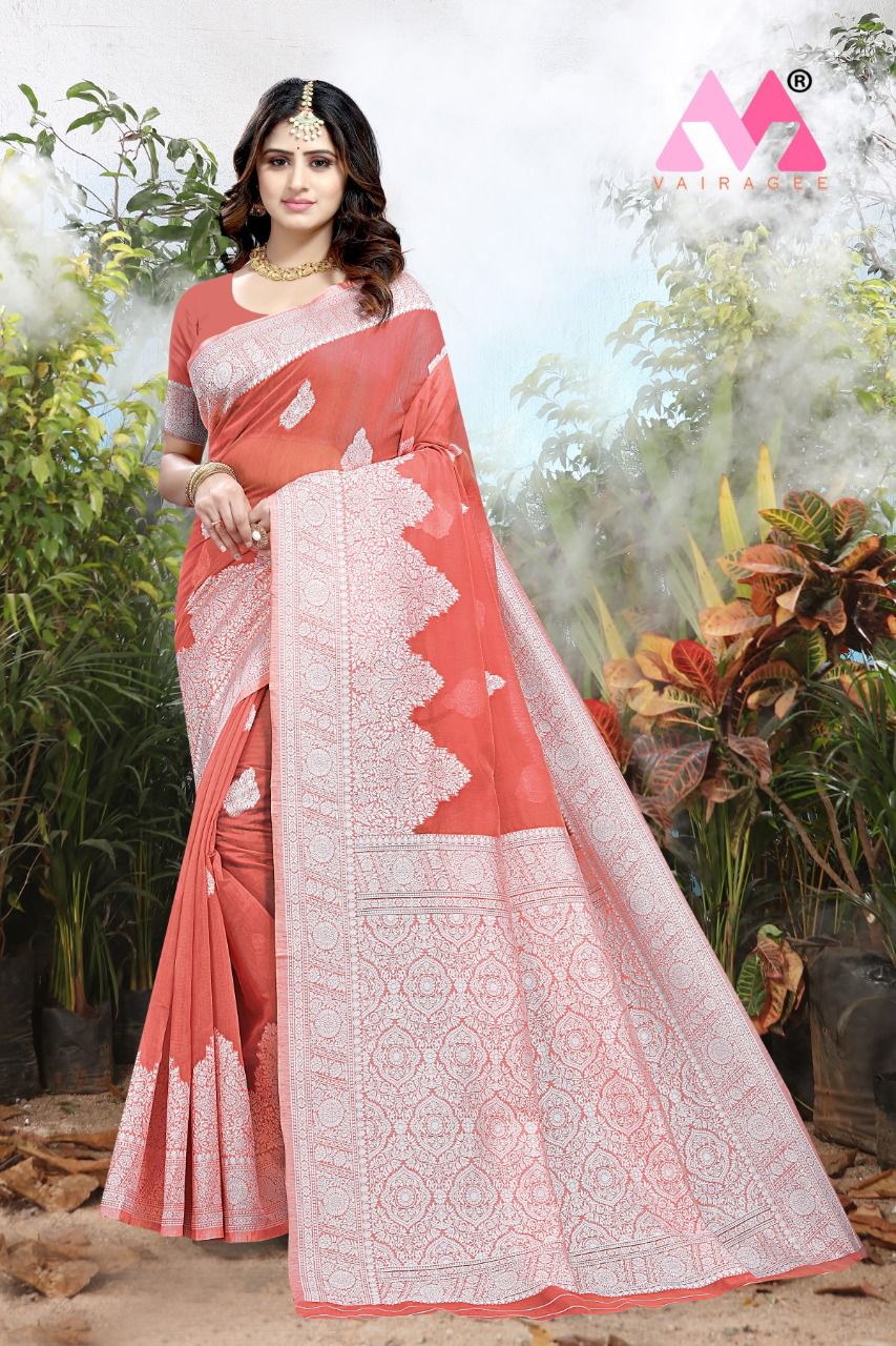 vivera international Princess 5  Chanderi cotton catchy look saree catalog