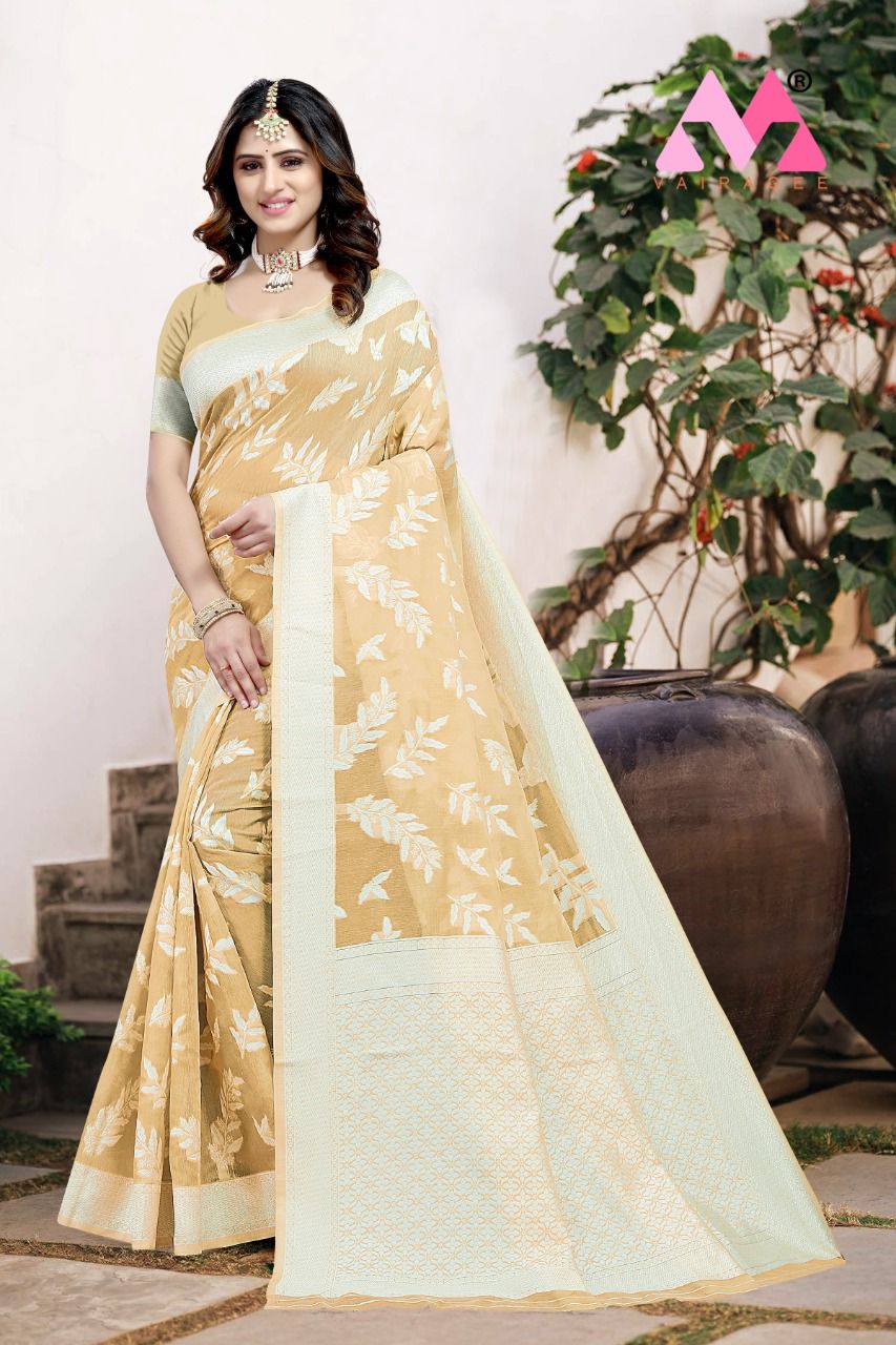 vivera international Princess 6  Chanderi cotton catchy look saree catalog