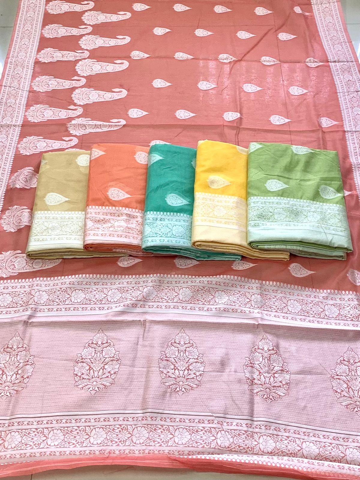 vivera international Princess 7  Chanderi cotton decent look saree catalog