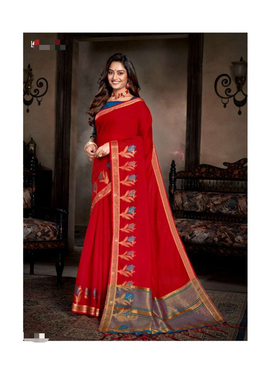 vivera international shangrilla cotton festive look saree catalog