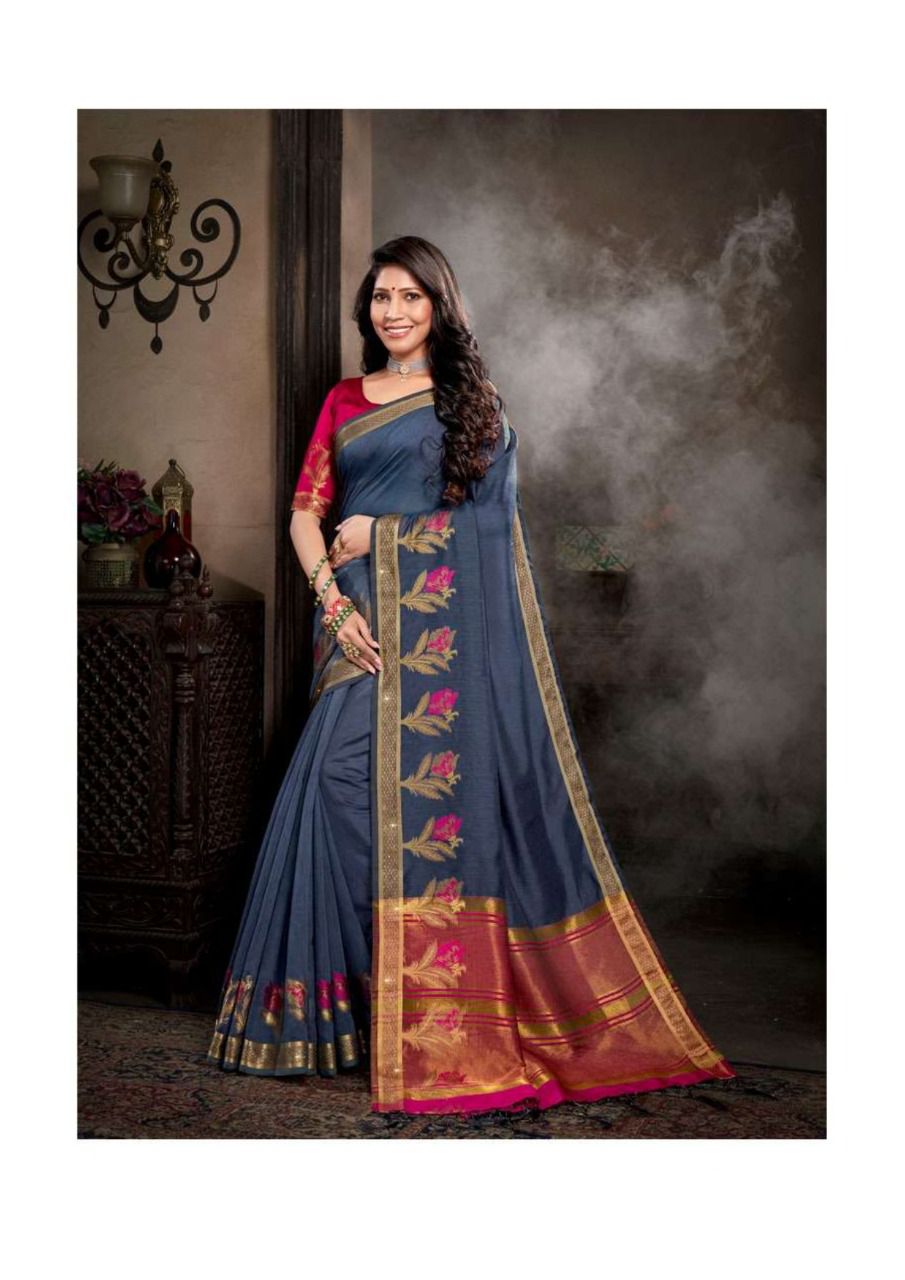 vivera international shangrilla cotton festive look saree catalog