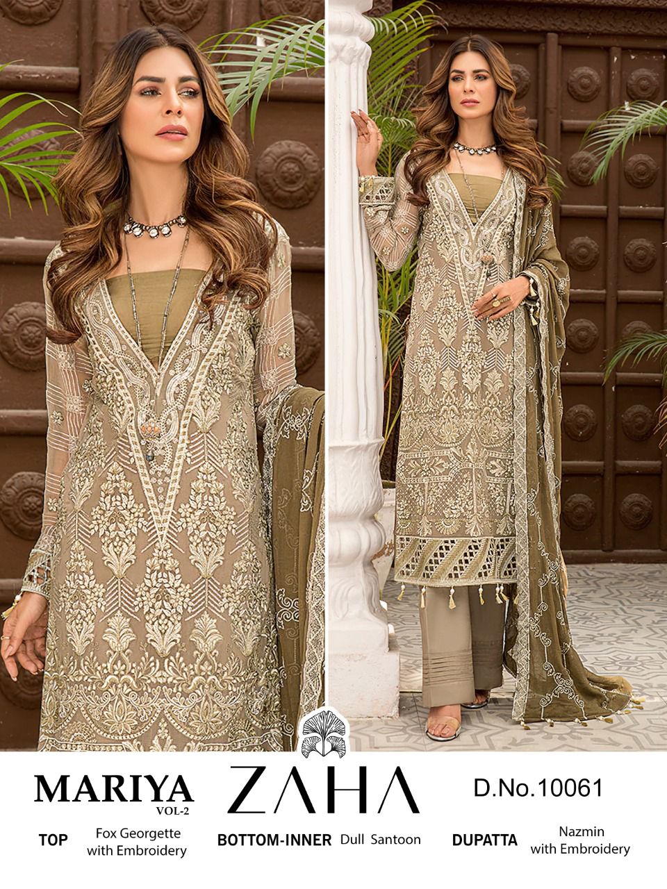 zaha Mariya vol 2 georgette astonishing look salwar suit catalog