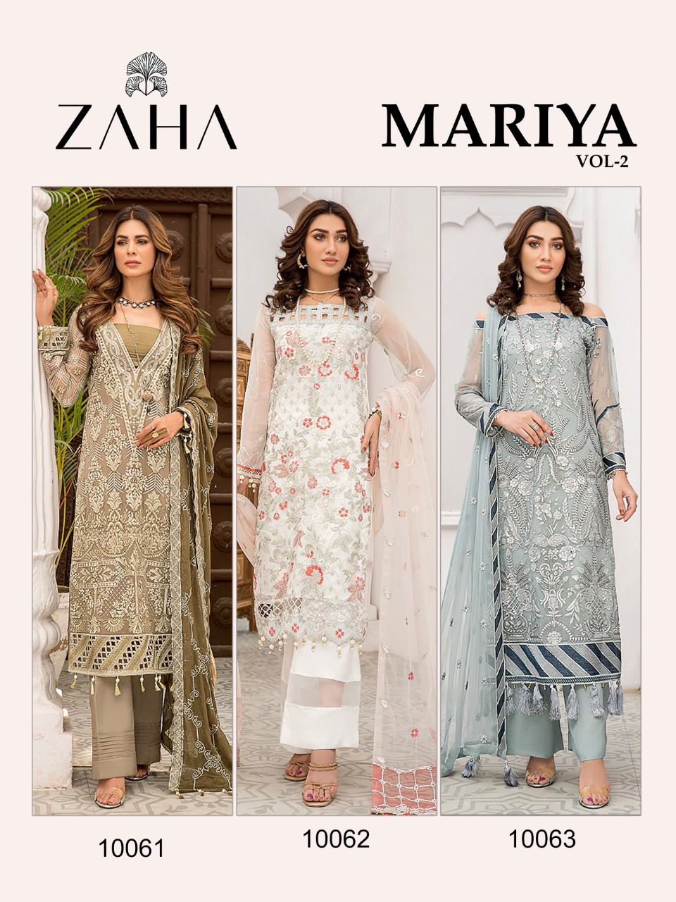 zaha Mariya vol 2 georgette astonishing look salwar suit catalog