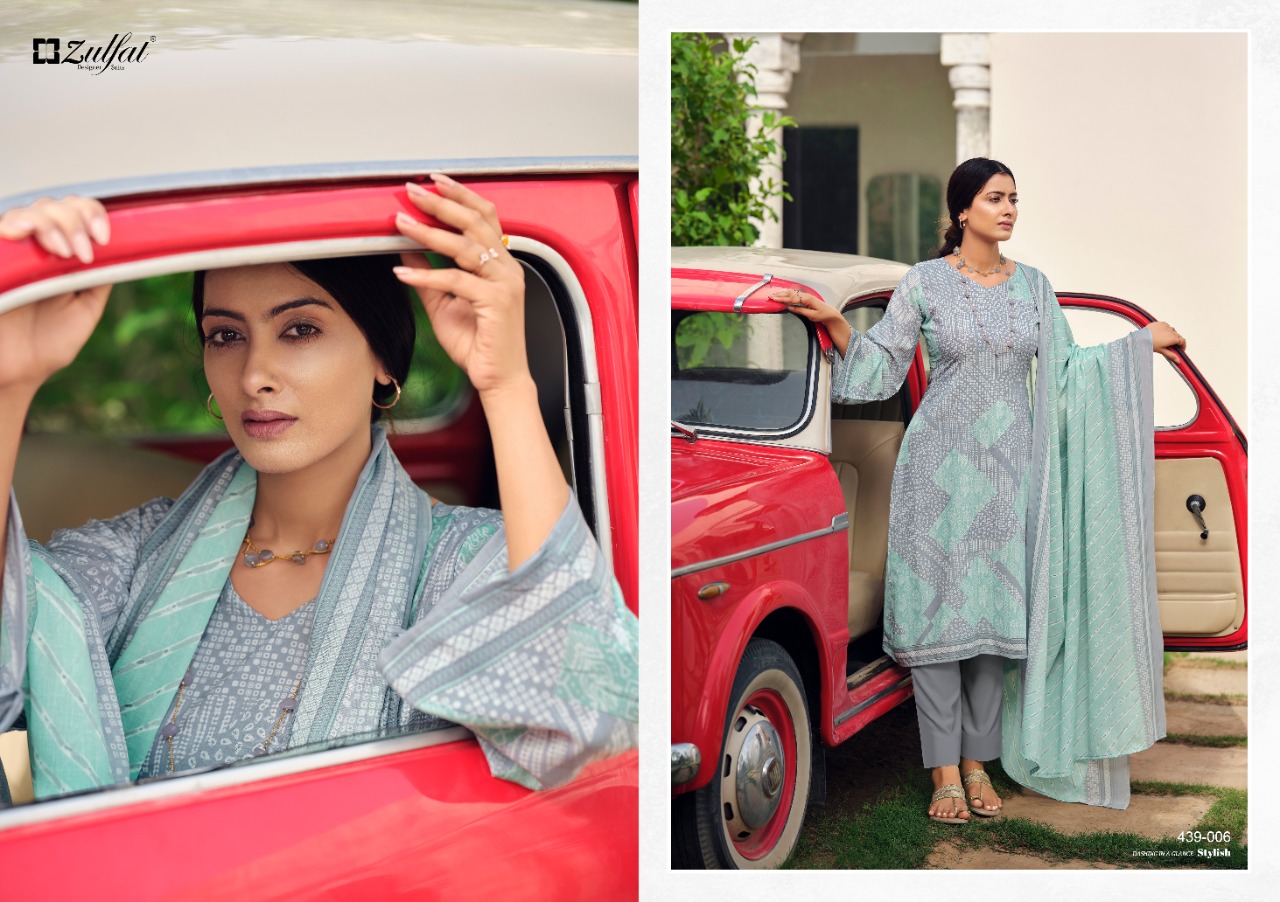 zulfat designer suit aurika cotton elegant look salwar suit catalog