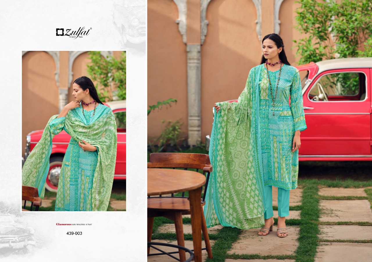 zulfat designer suit aurika cotton elegant look salwar suit catalog