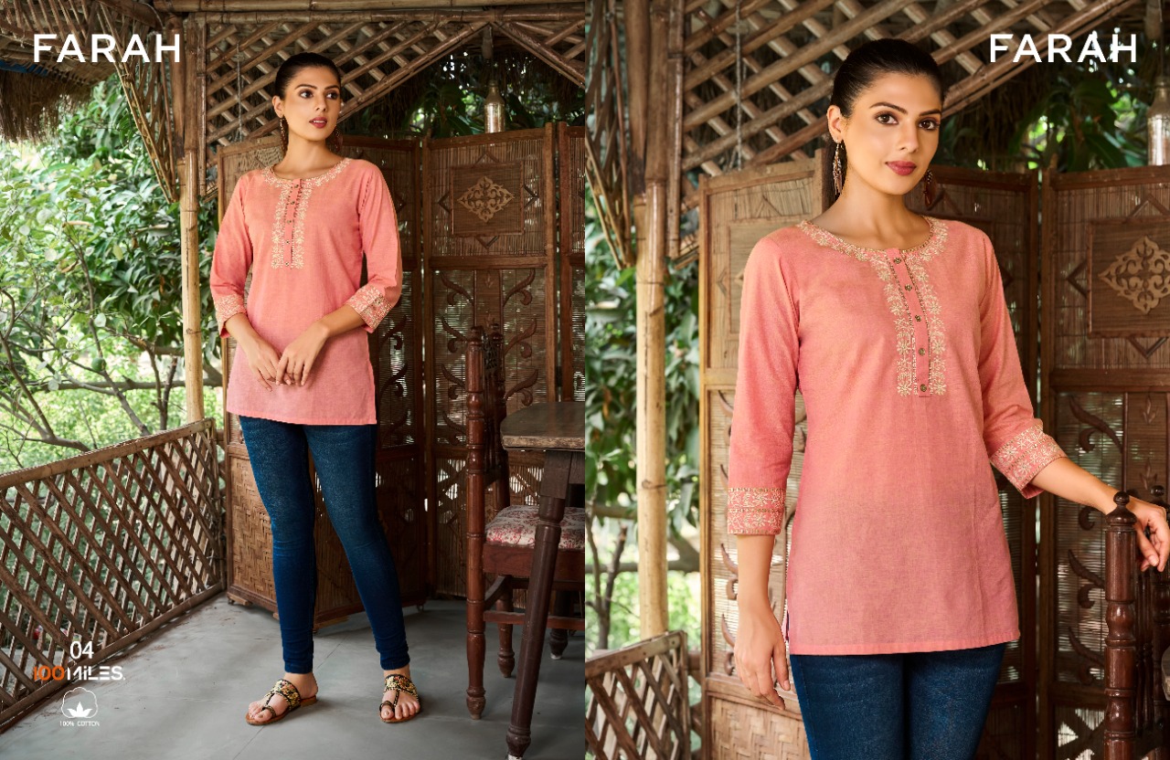 100 miles farah cotton classic trendy look tops catalog